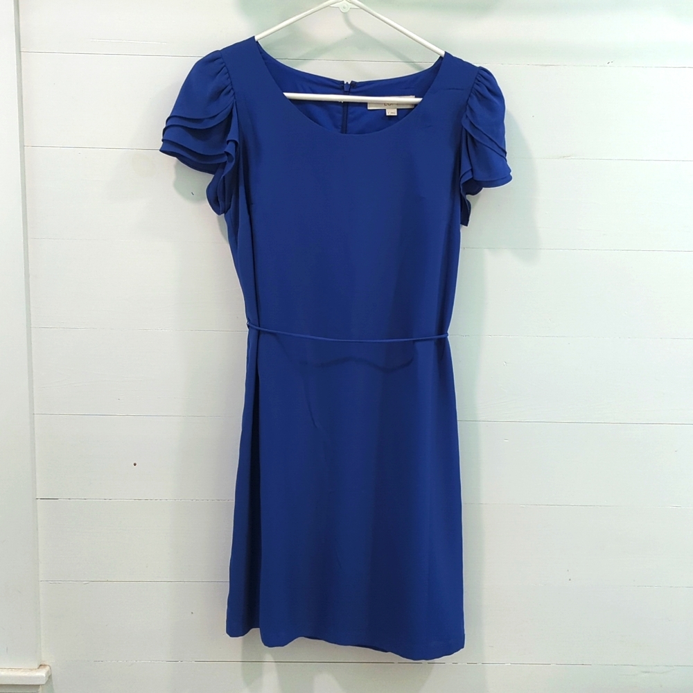 Ann Taylor LOFT size 2 royal blue cocktail dress